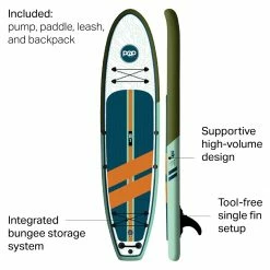 POP Paddleboards Stand-Up Paddleboards Inflatable Limited Edition Paddleboard 2021 -Padder Fashion Store BLUGRE D14