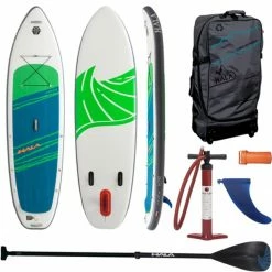 Hala Stand-Up Paddleboards Rival Hoss Inflatable Stand Up Paddleboard 2021 -Padder Fashion Store BLUGRE D3 1