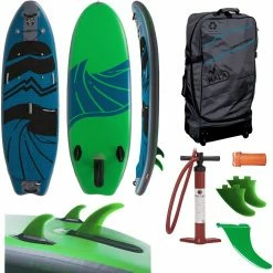 Hala Stand-Up Paddleboards Atcha Inflatable Stand Up Paddleboard 2021 -Padder Fashion Store BLUGRE D5 2