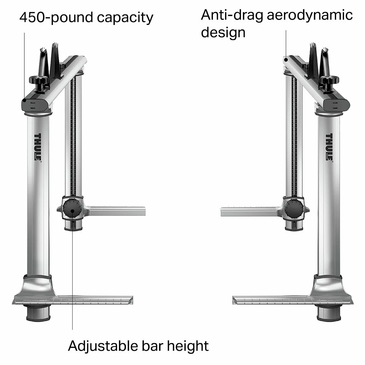 Thule Truck Bed Mounts Xsporter Pro Aluminum Truck Rack + Load Stops 9 Thule Truck Bed Mounts Xsporter Pro Aluminum Truck Rack + Load Stops - Image 9