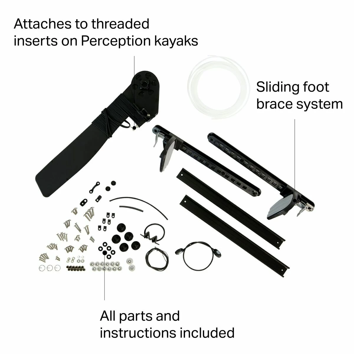 Perception Kayak Parts & Accessories Rudder Kit Solo Kayak 4 Perception Kayak Parts & Accessories Rudder Kit Solo Kayak - Image 2