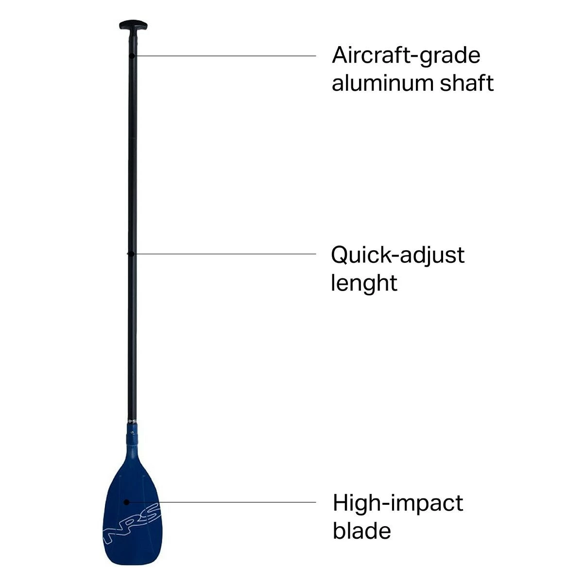 NRS Stand-Up Paddleboard Paddles PTS SUP Adjustable Paddle 4 NRS Stand-Up Paddleboard Paddles PTS SUP Adjustable Paddle - Image 2
