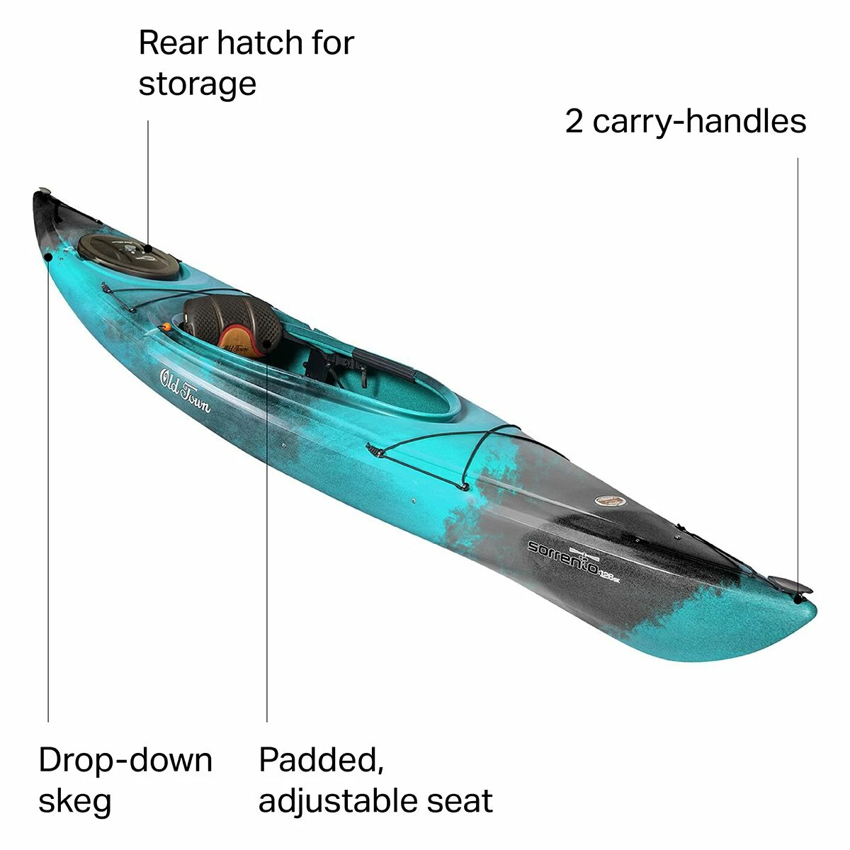 Old Town Recreational Kayaks Sorrento 126SK Kayak 2022 7 Old Town Recreational Kayaks Sorrento 126SK Kayak 2022 - Image 5