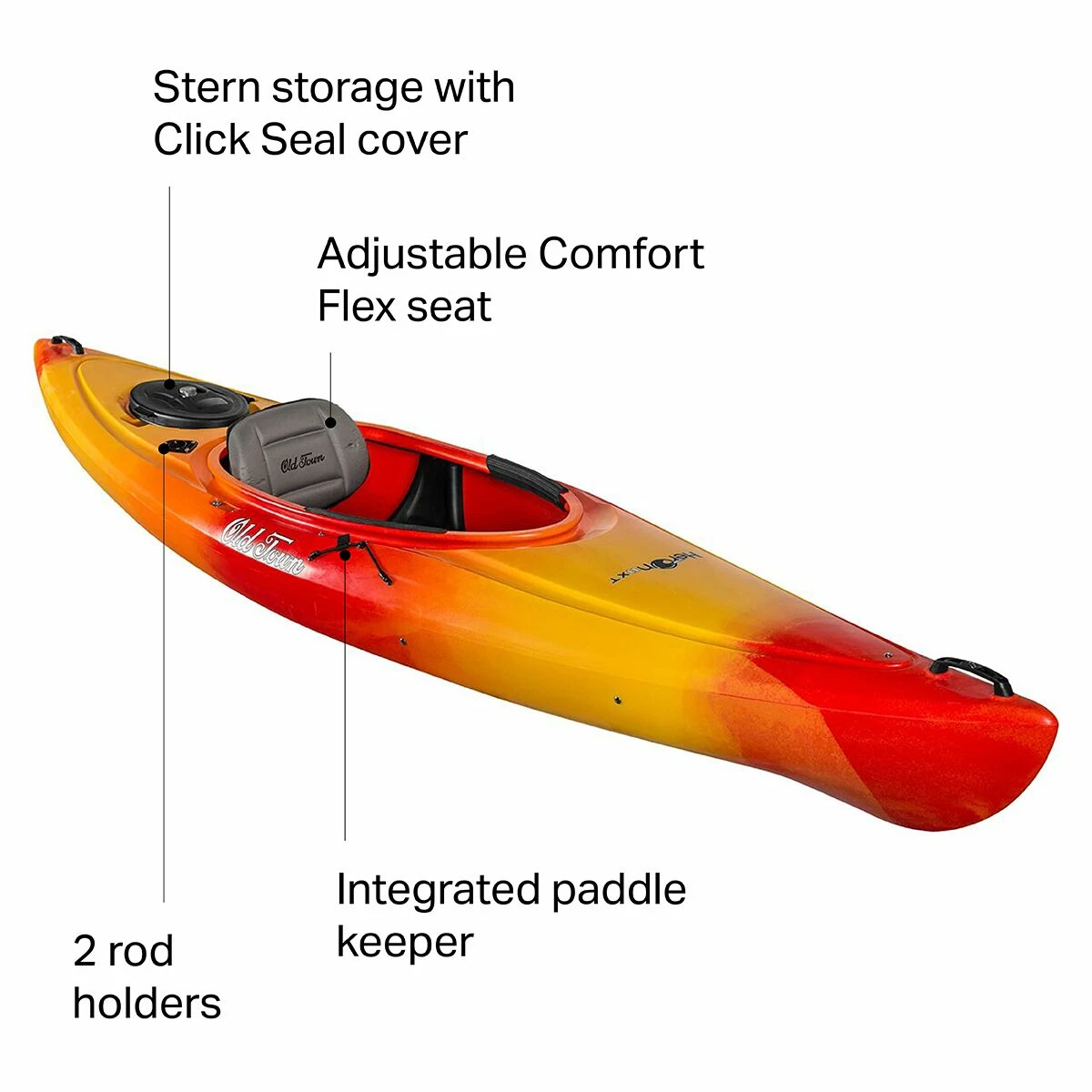 Old Town Recreational Kayaks Heron 11XT Kayak 2022 7 Old Town Recreational Kayaks Heron 11XT Kayak 2022 - Image 5